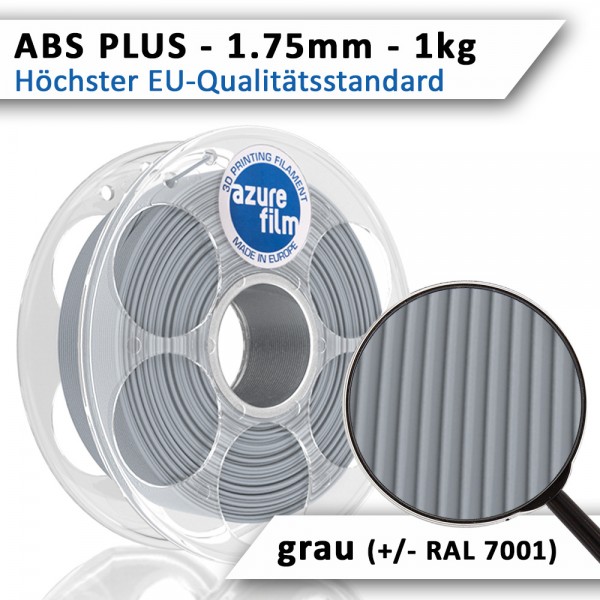Filament | ABS | 1.75mm | 1kg | grau | Azurefilm