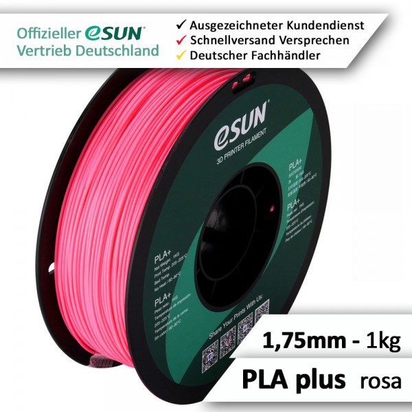 eSun Filament, PLA+, rosa