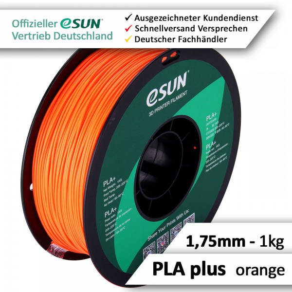eSun Filament, PLA+, orange