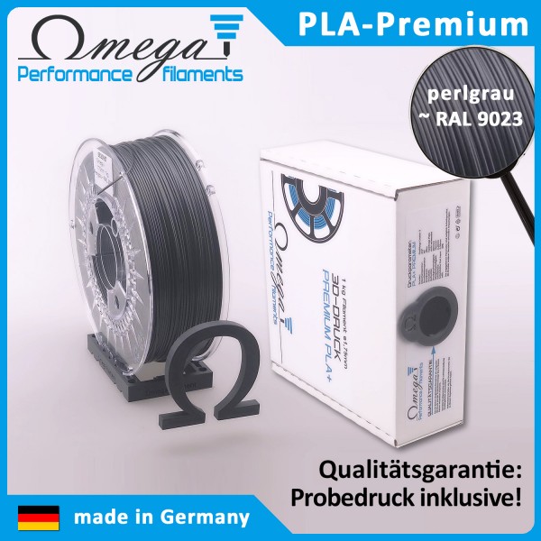Omega PLA+, 1.75mm, 1kg, Perlgrau ~ RAL 9023