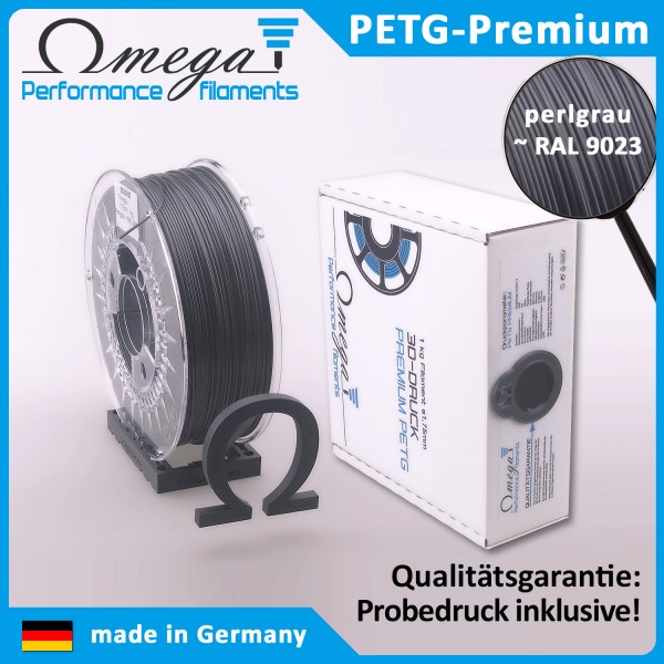 Omega PETG, 1.75mm, 1kg, Perlgrau ~ RAL 9023